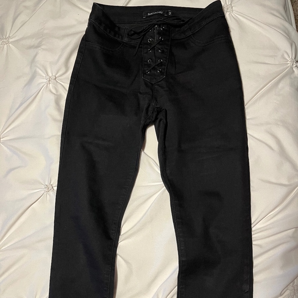 Black heart Jeans Size 3